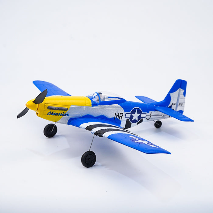 Toys28℃ North American P-51 Mustang - Blue RC Airplane, with Xpilot St