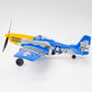 Toys28℃  North American P-51 Mustang - Blue  RC Airplane, with Xpilot Stabilization