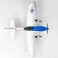 Toys28℃ 2.4 Ghz 2CH Remote Control Plane with Gyro Stabilization System (PE) Blue